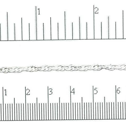 Continental Beads - Wholesale Craft Supplies - 3mm Spiga Rope Spiral Chain - Sold by the Foot - Multiple Finishes - CH 8705