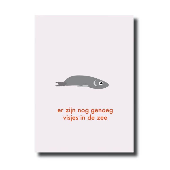 Postcard · There are plenty of fish in the sea for wholesale by De Lange Tafel