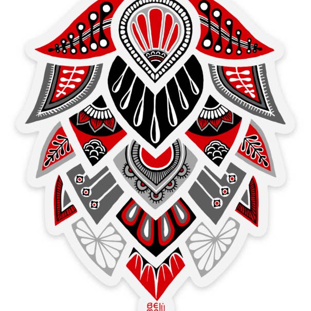 Don't Worry Be Hoppy Transparent Vinyl Sticker for wholesale by Belu Malu