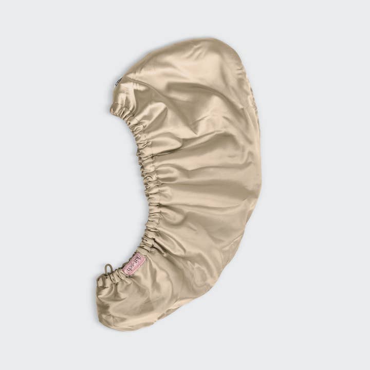 KITSCH - Wholesale Hair Towel/Wrap - Satin-Wrapped Hair Towel - Champagne