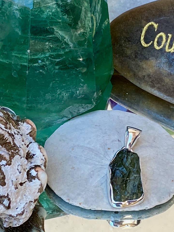 Moldavite Bezel Pendant for wholesale by Juicey Gems