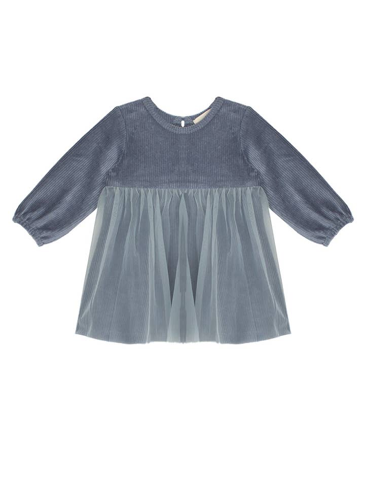 Skylar Blue Suede Dress for wholesale on Faire