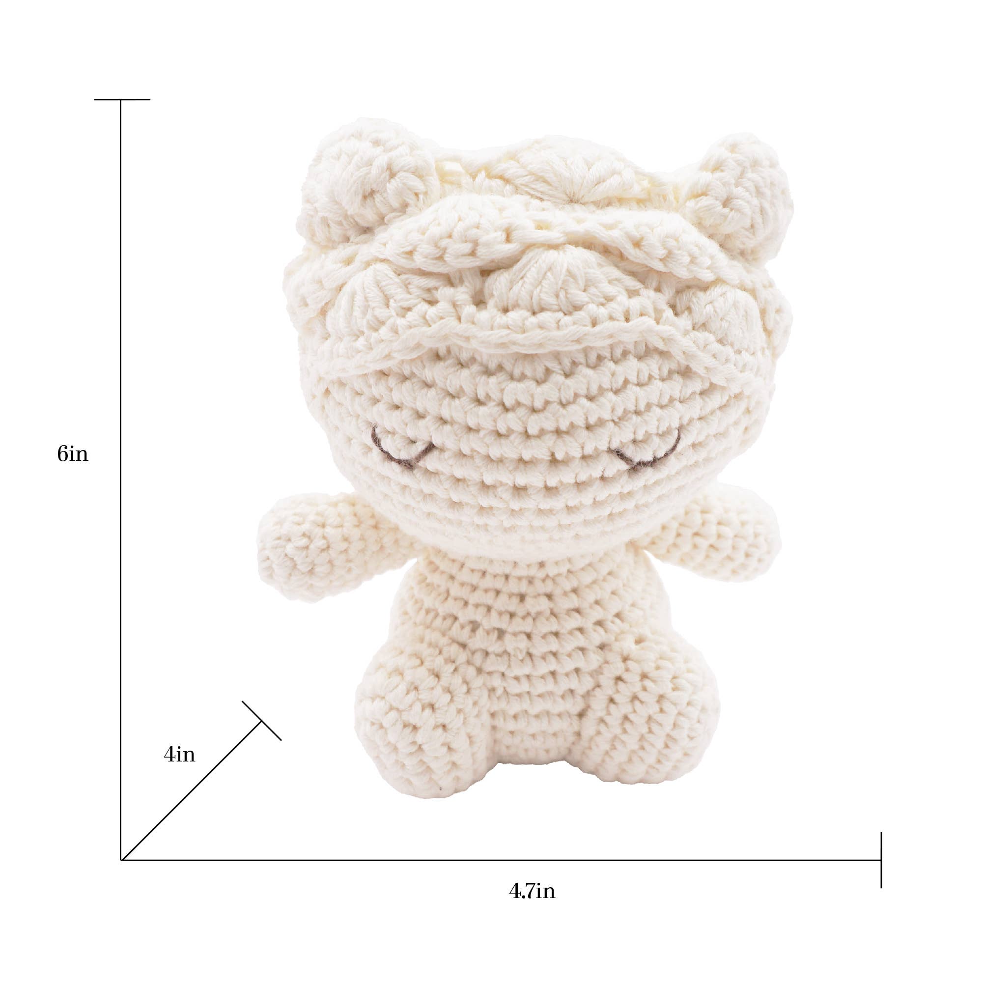 Hands Craft - Wholesale Doll - Kids - Handmade Crochet Doll: Mini Leo the Softie1