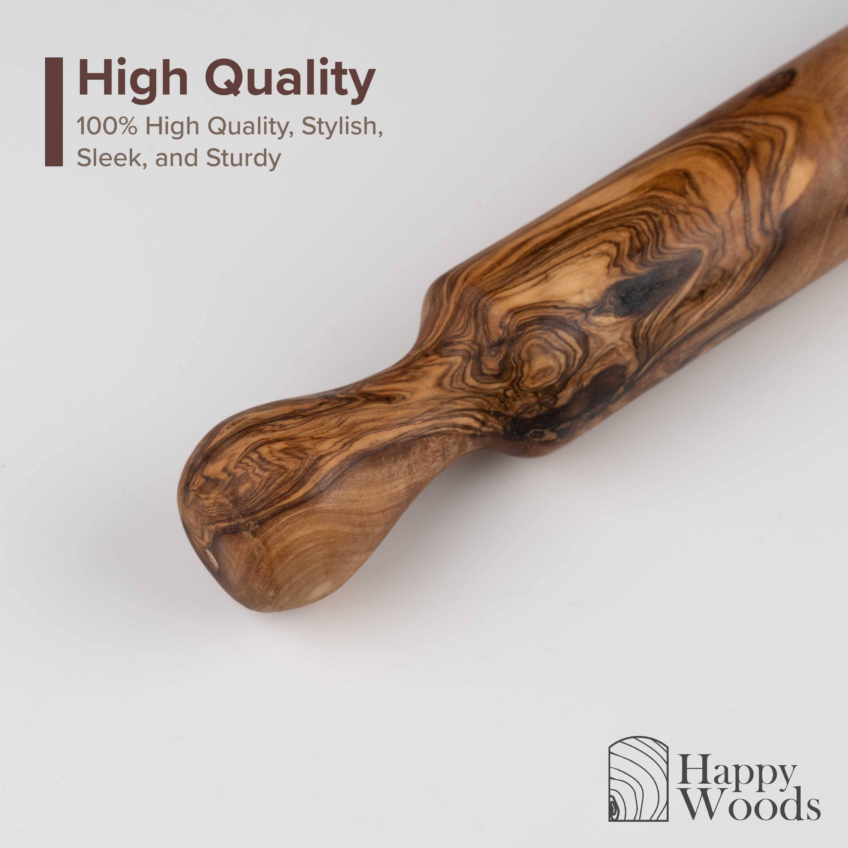 Next Day Shop - Wholesale Rolling Pin - Olive wood rolling pin Bakery & Pastry pizza dough3