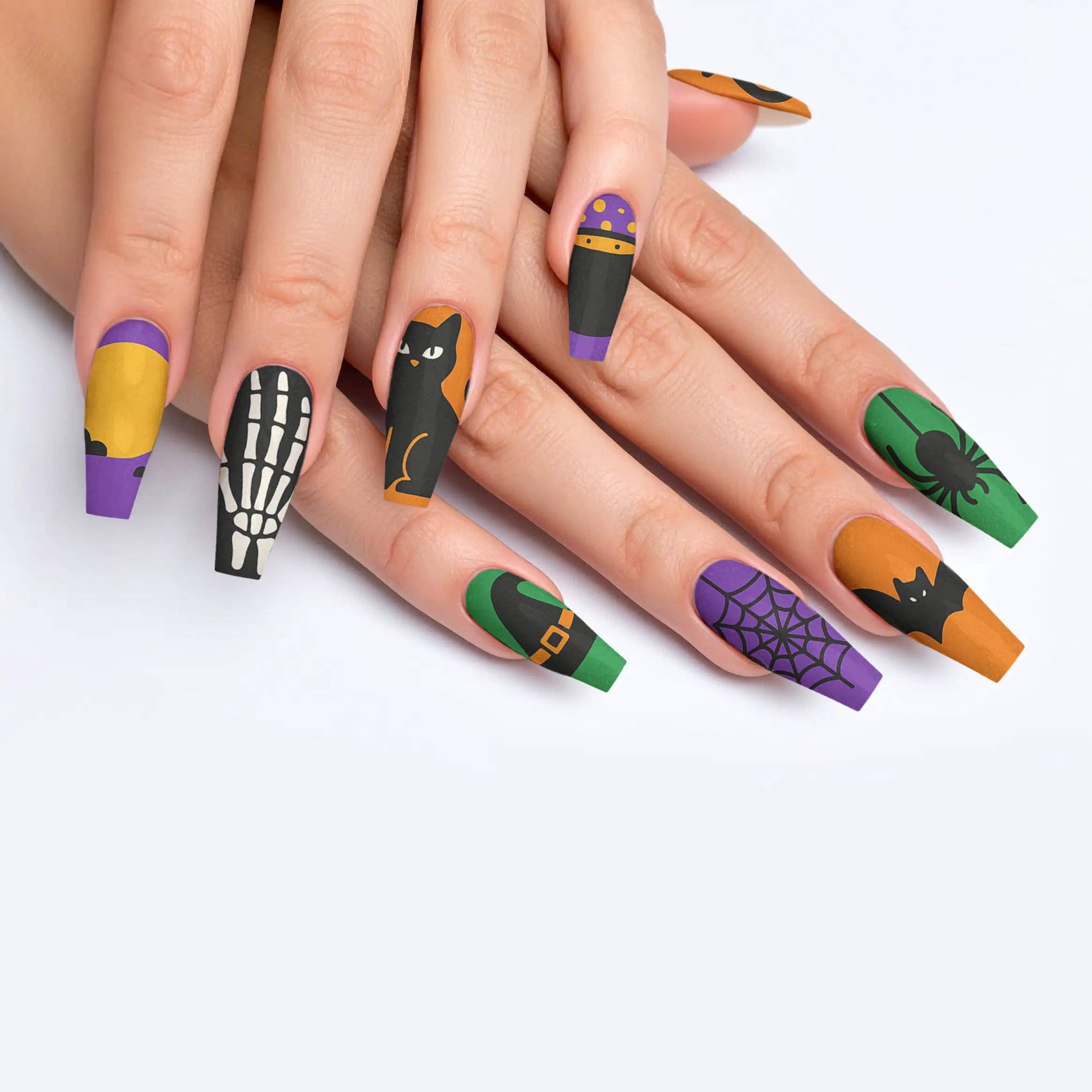 FYNE BODY - Wholesale Press-on/fake nails - Eclipse Enchantment Black Halloween Press-On Nails36