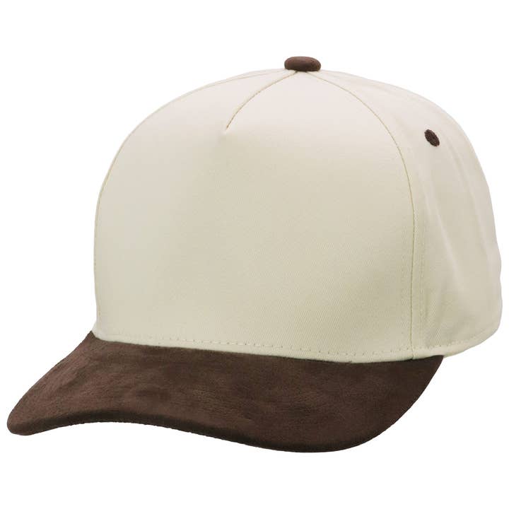 Cap Zone - Wholesale Baseball cap – Unisex - Vegan Suede 5 Panel Snap Back Baseball Cap5