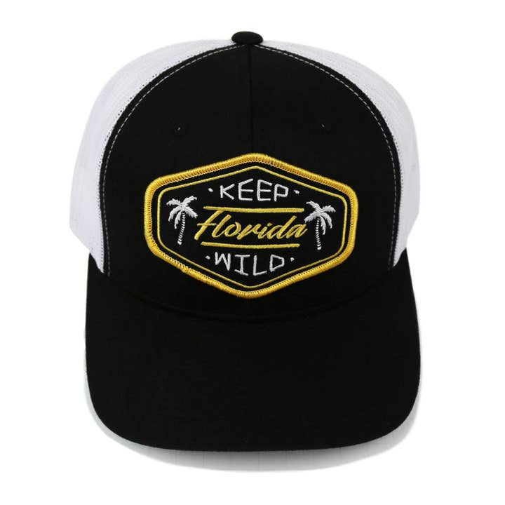 Sunshine State - Vendita all'ingrosso Cappellino da camionista - Unisex - CAPPELLO DA CAMIONISTA KEEP FL WILD - NERO
