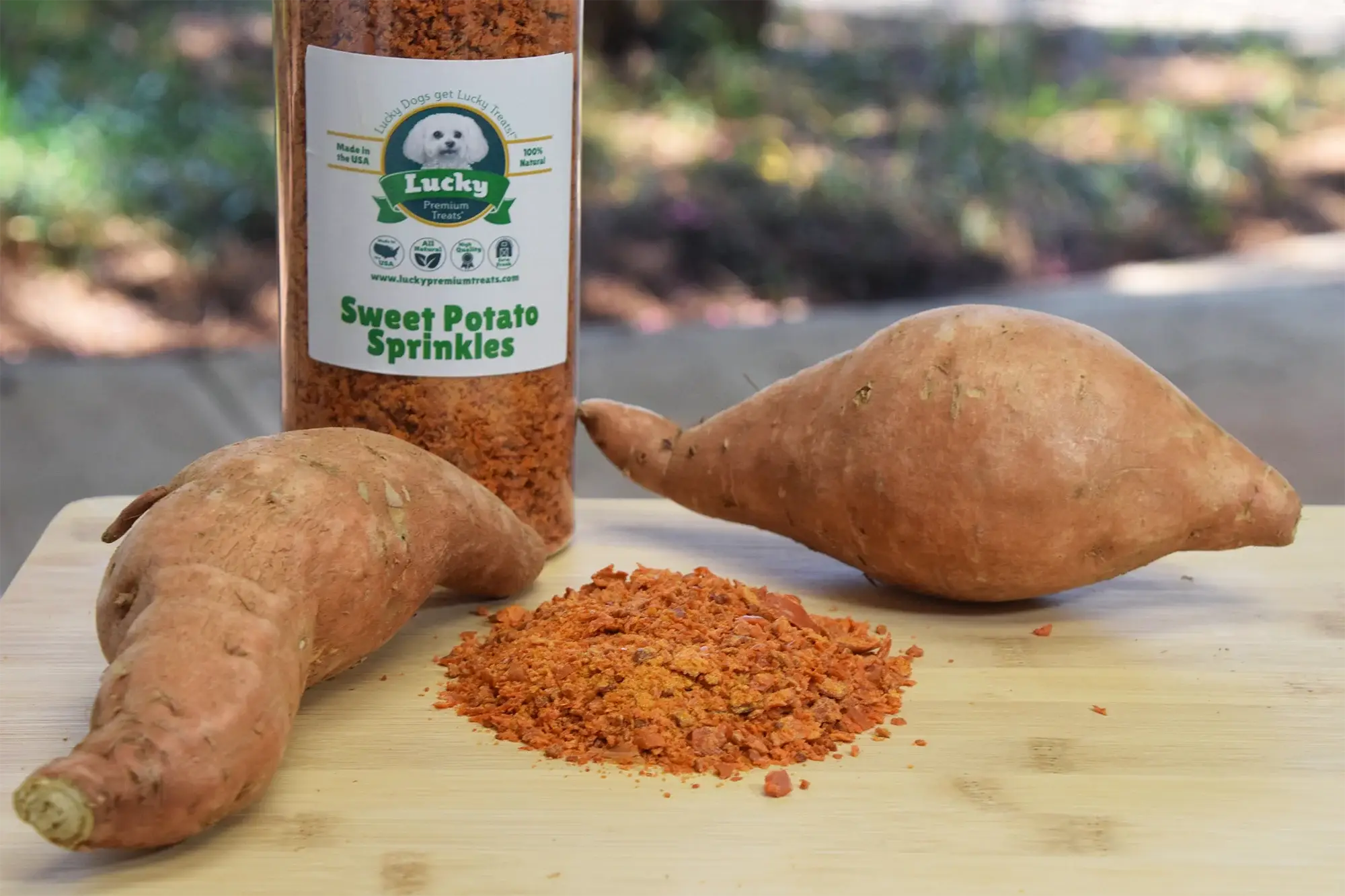 Lucky Premium Treats - Vente Friandises – chien - Paillettes/Garniture de Patate Douce en Vrac par lb4