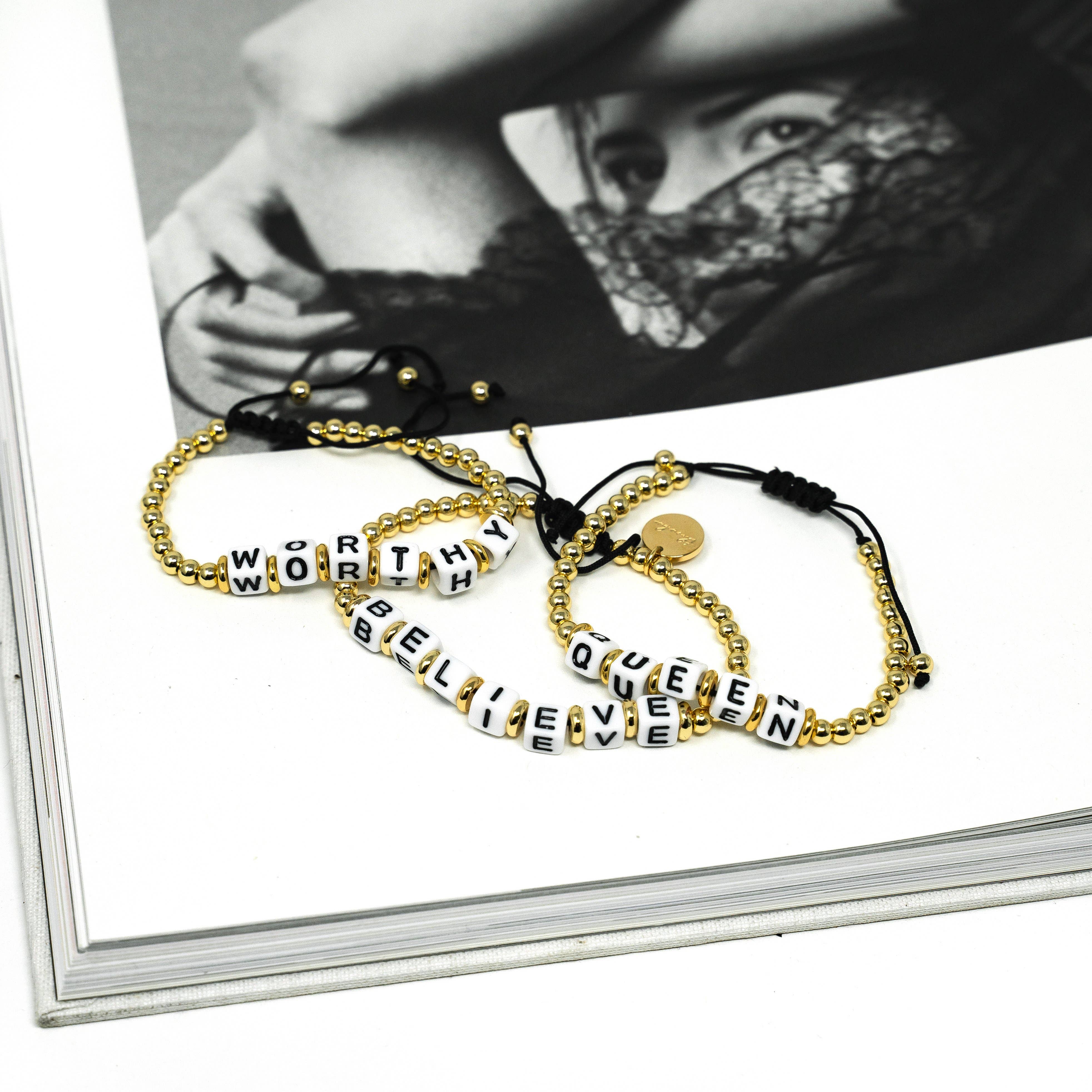 The Sis Kiss - Venta al por mayor Pulsera de cuentas - Pulseras Mantra ajustables con cuentas12