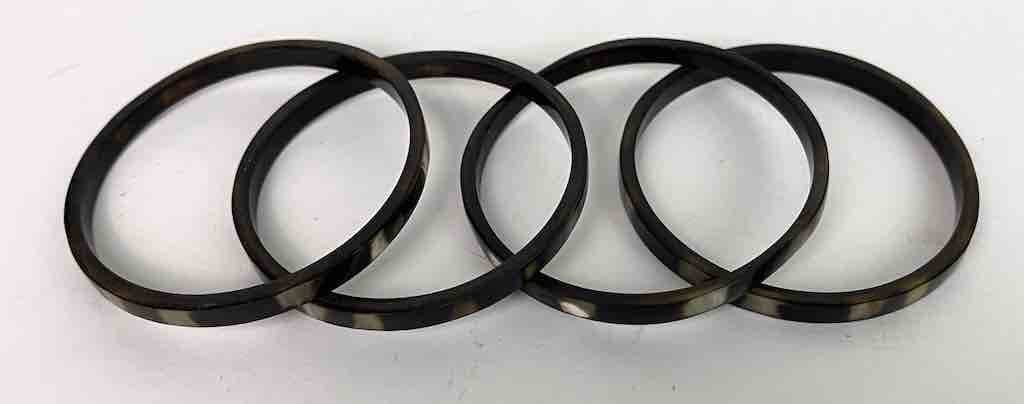 The Niger Bend - Wholesale Bangle Bracelet - Thin African cow horn bangle, 2 shades, 2 shapes10