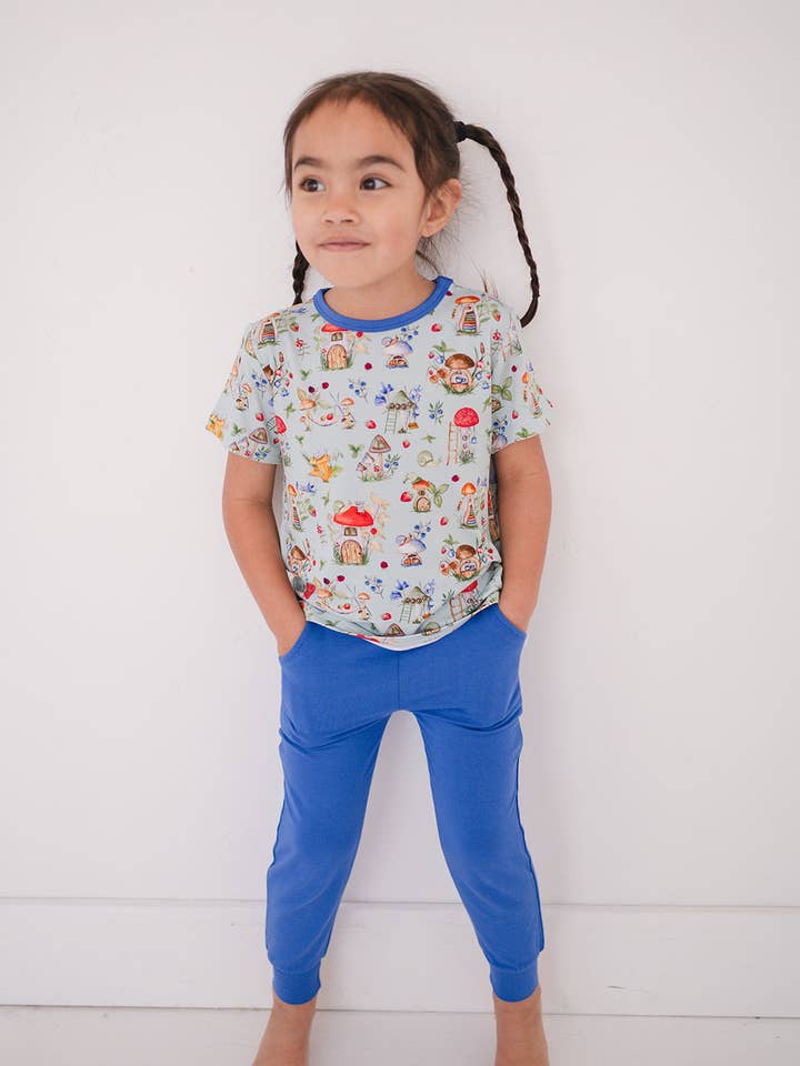 Ploom Baby - Wholesale Lounge Sweatpants/Joggers - Kids - Ploom Jogger - Blueberry - Luxe Bamboo