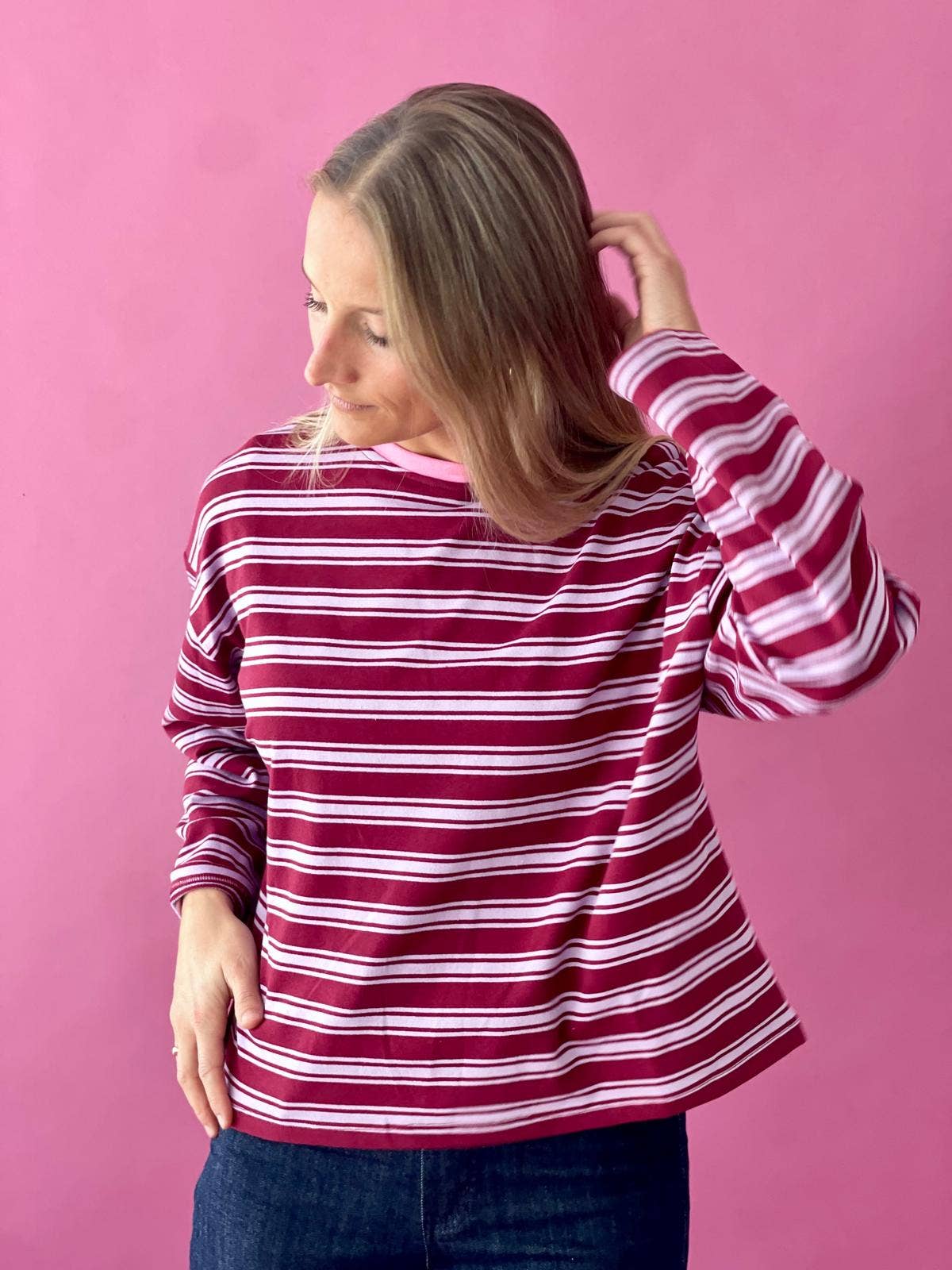 MindTraveler – Engroshandel Strikket top - Dame – Pipa T-shirt Bourgogne3