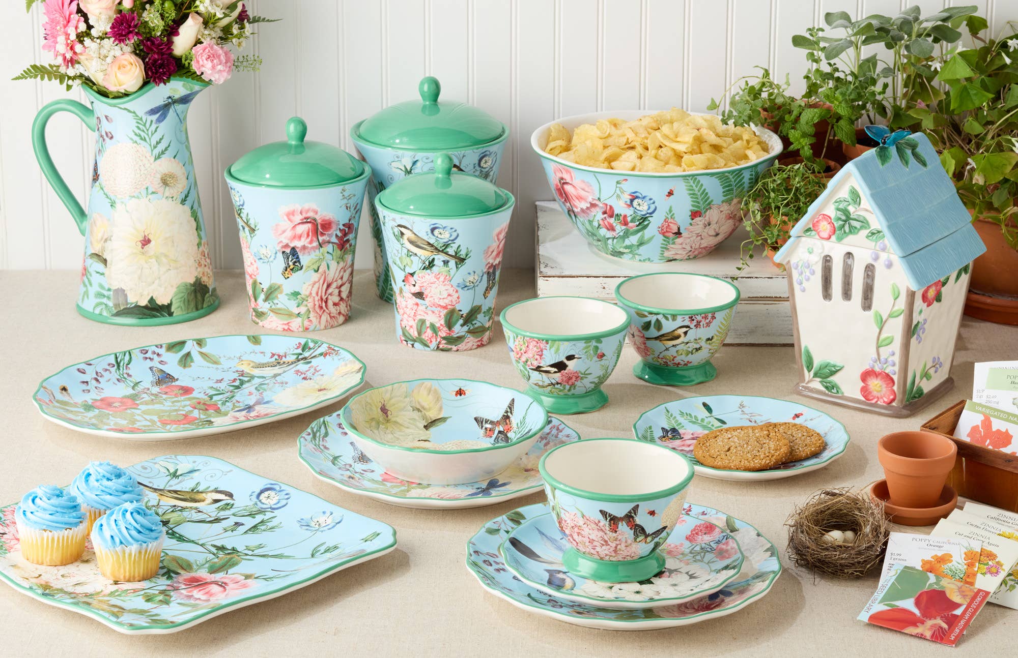 Certified International - Wholesale Bowl - Flora Ice Cream Bowl 5.25in x 3in 4 asstorted 24 oz3