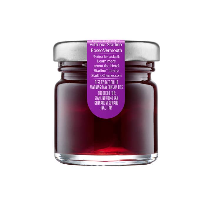 Hotel Starlino Italian Maraschino Cherries - Vendita all'ingrosso Confettura - Hotel Starlino Maraschino Mini Vasetti 42g - 96 vasetti4