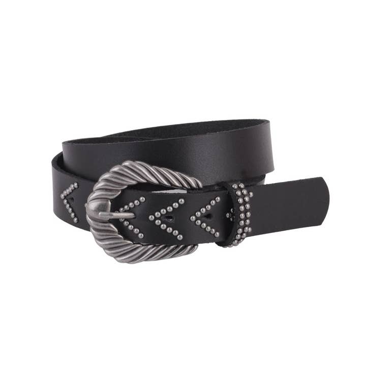 Most Wanted USA - Wholesale Belt - Women's - Embellished Studded Leather Belt