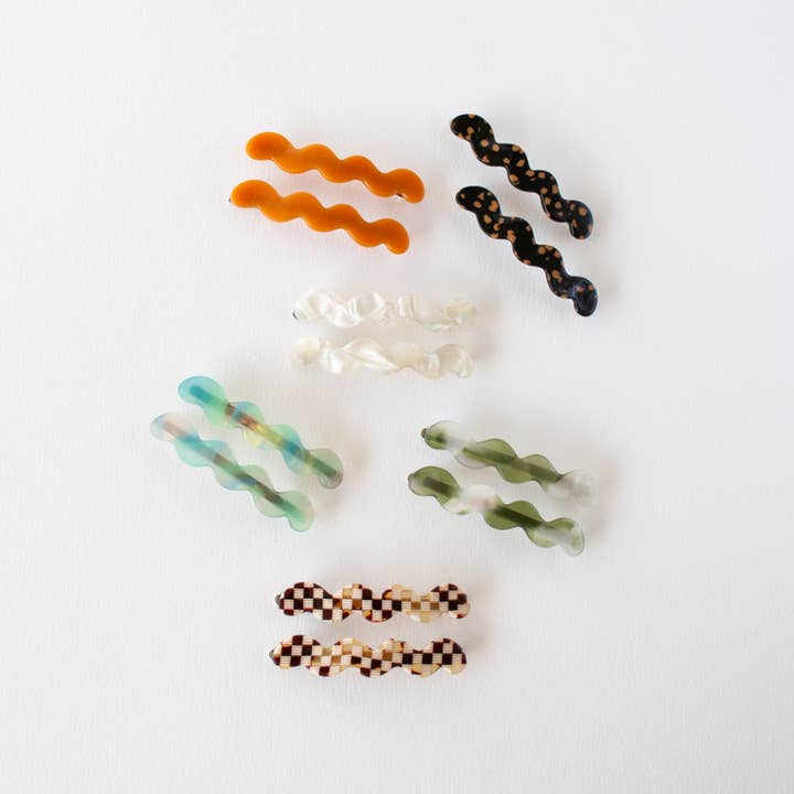 Tiepology - Wholesale Hair Pin - Eco Cloud Wave Slide Hair Pin Set