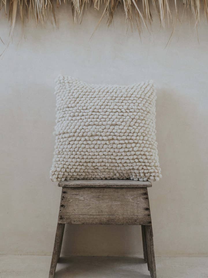 Ixtab Handwoven Wool Pillow Cover | Artisan Textile for wholesale by P A L O S A N T O