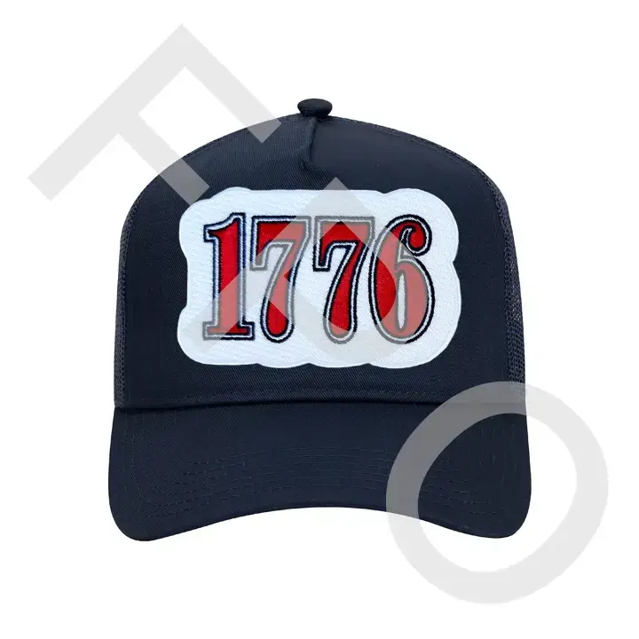 Dozer Custom Trucker Hats – Großhandel Aufnäher – 1776 Bestickter Aufnäher für Trucker-Mütze zum Aufbügeln1