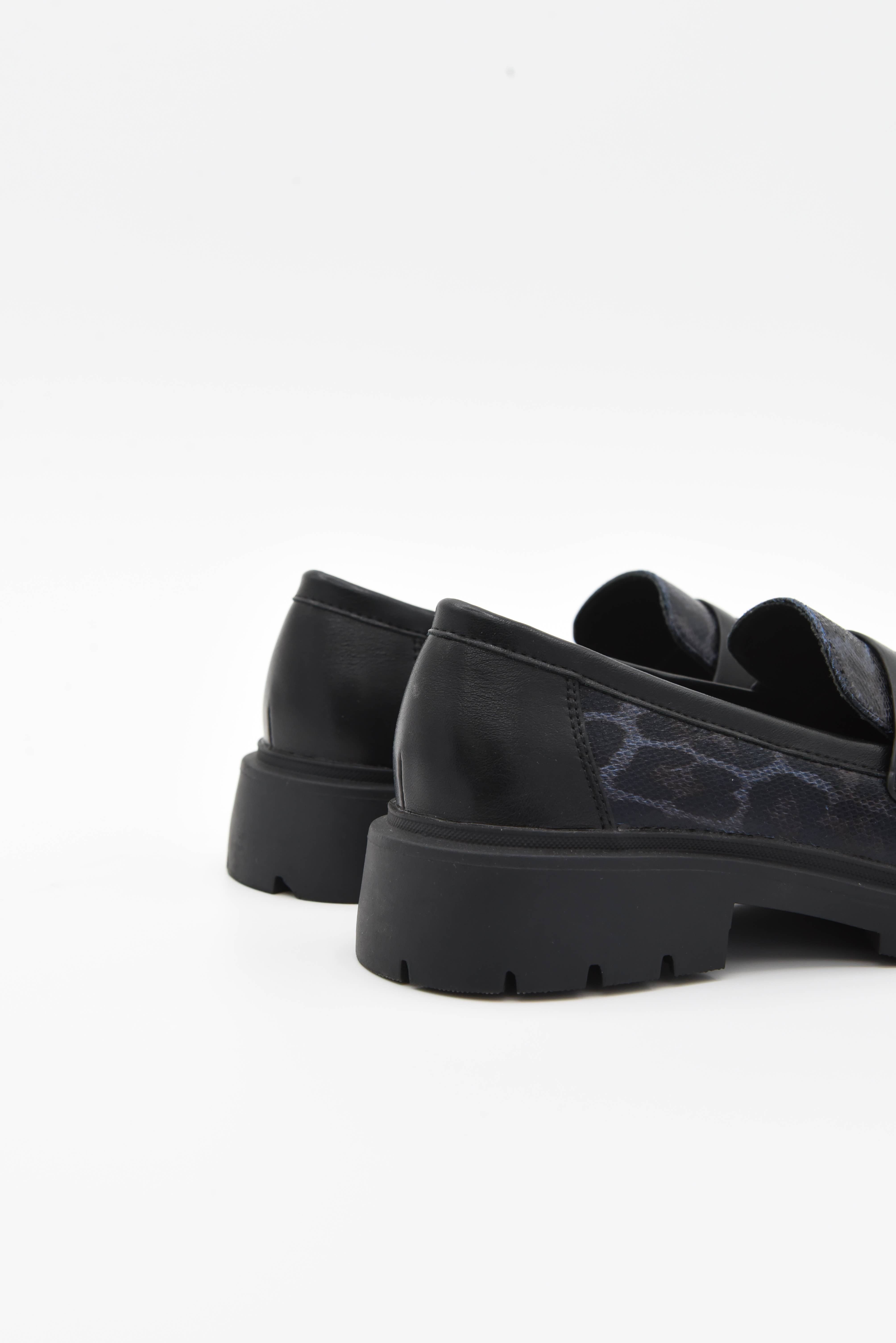 Azarey - Wholesale Loafers - Women's - Chunky snake animal-print loafer 459K050 7