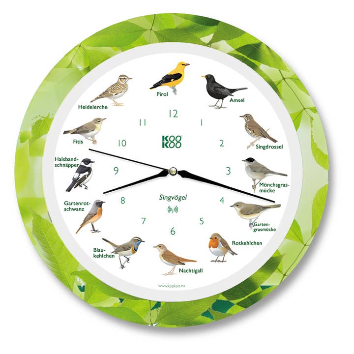 Pájaros cantores de KOOKOO con movimiento de radio cuarzo RC, edición limitada para venta al por mayor de KOOKOO EU