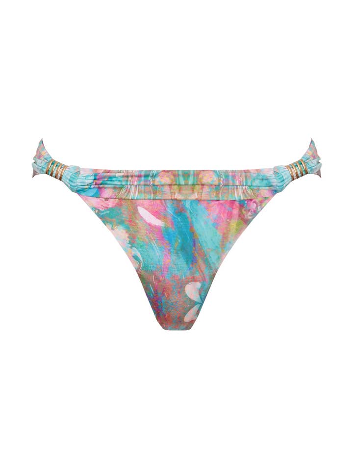 LIQUID RAINBOW FIJI FOLD OVER BIKINI BOTTOM for wholesale by Sophia Alexia