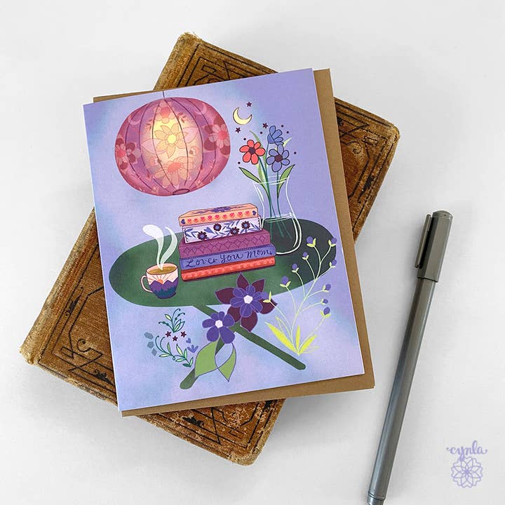 Cynla – Engroshandel Morsdagskort – Book mors dagskort, bog mor lykønskningskort boghandel1