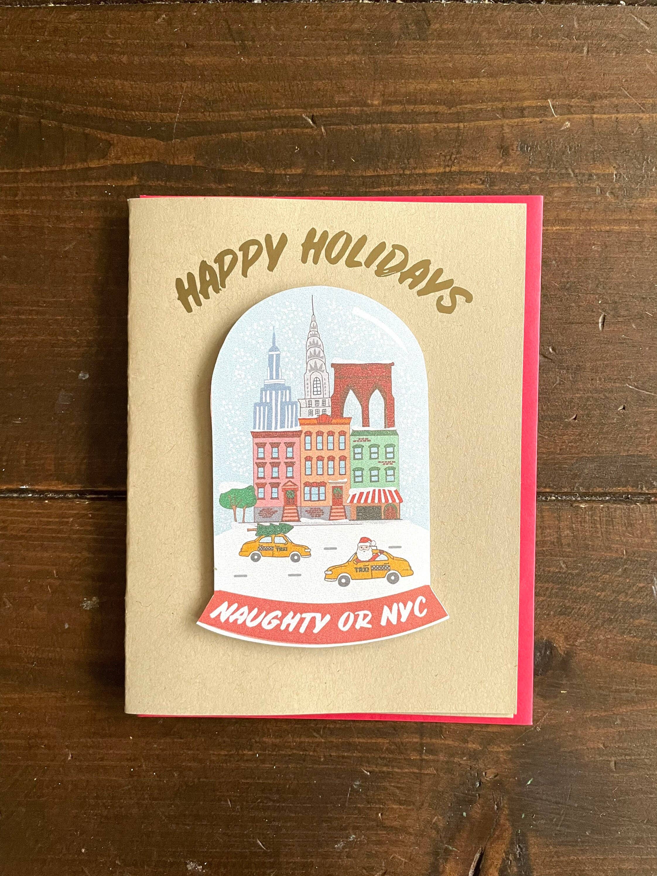 Papermain - Wholesale Christmas Card - New York 3D Snow Globe Christmas Card1