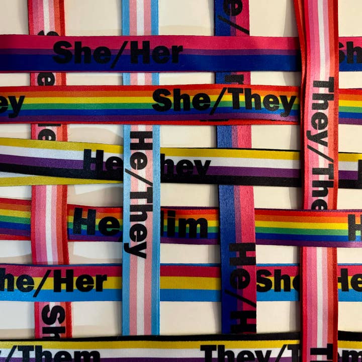 Own Your Pride - Wholesale Lanyard - Unisex - Pride Lanyards with Pronouns Double-faced LGBTQ+6