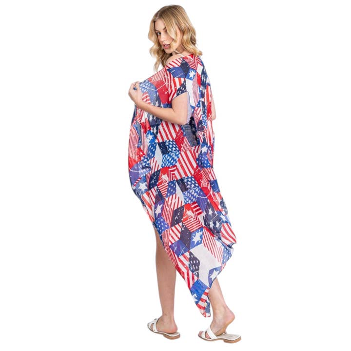 LA Jewelry Plaza - Wholesale Outerwear Vest - Women's - American Flag Everyday Vest2