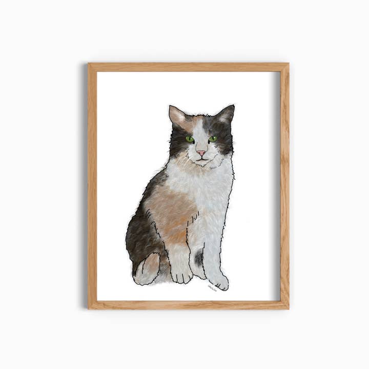 Impresión de decoración de pared de gato (copia) para venta al por mayor de GatikaChicShop