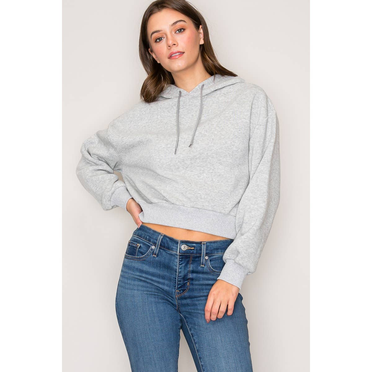 Popular 21 – wholesale Hoodie – Women's – Cropped Fleece Hoodie7