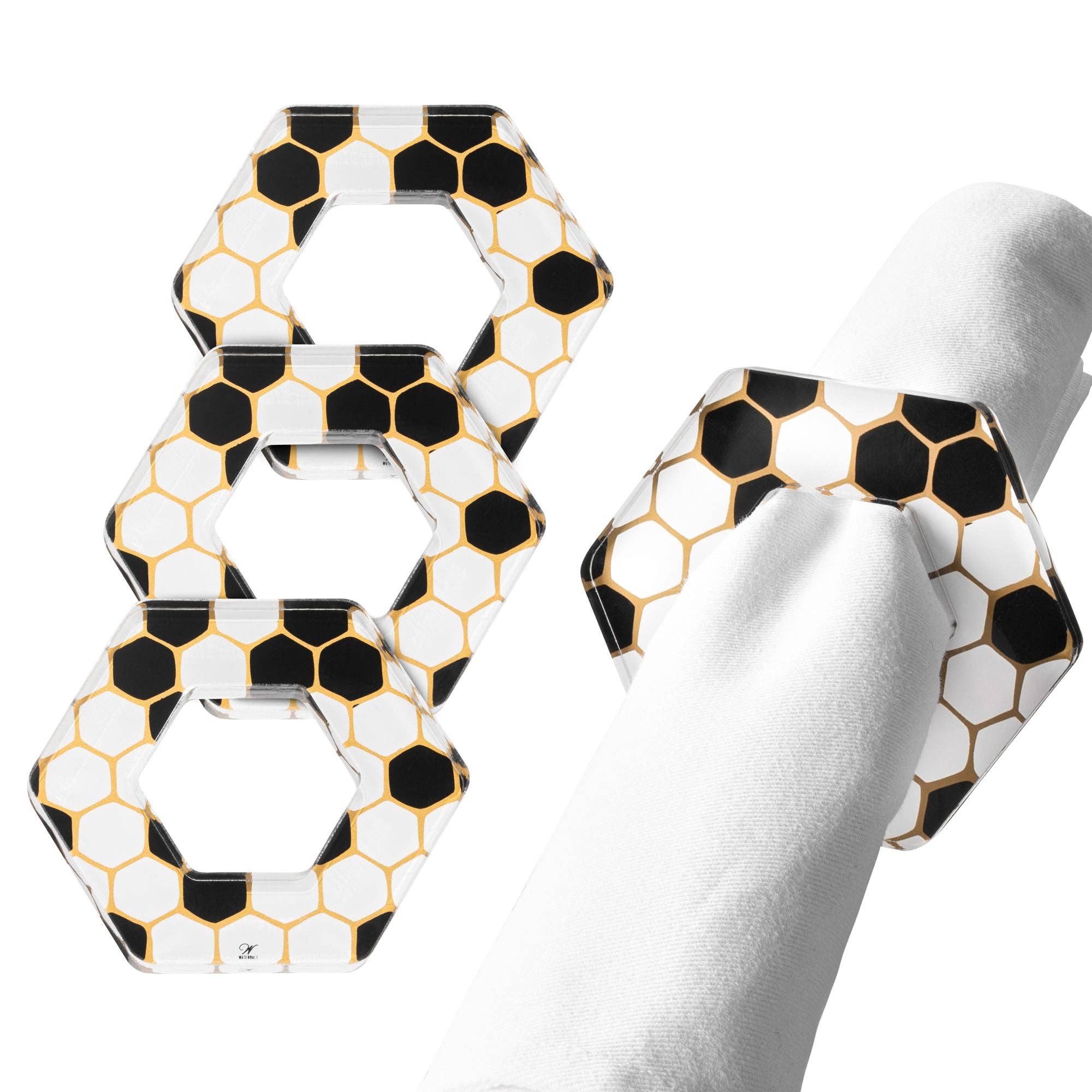 Waterdale Collection - Wholesale Napkin Ring - Onyx Napkin Rings0