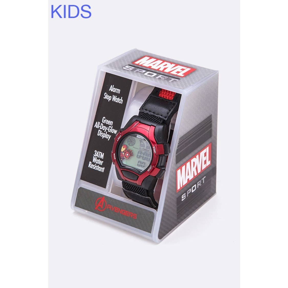 Zoals getoond Marvel Ironman digitale licentie kinderhorlogeset voor groothandel op Faire1