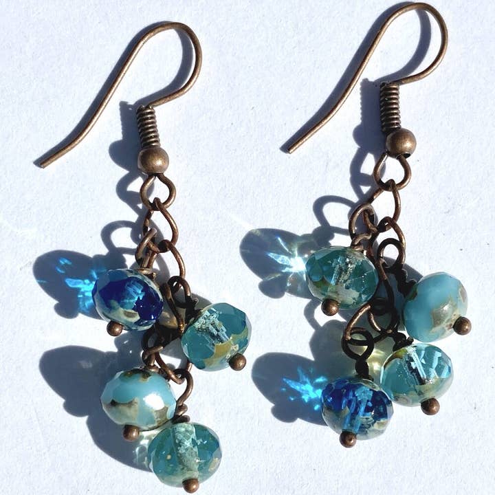 Cascade Earrings- Monsoon for wholesale by Casa Kira