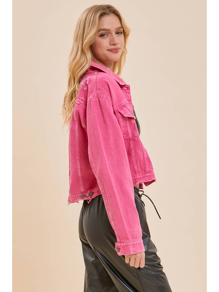 Mustard Seed – wholesale Jeansjackor – Dam – FÄRG JEANSJACKA