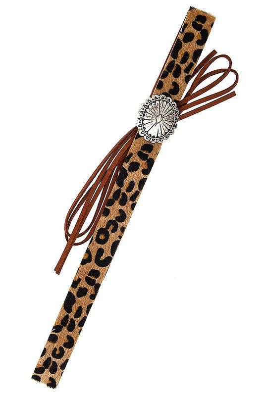 Andrea Bijoux - Wholesale Hoedaccessoires - Dames - OVALE ETCHED CHARM HOEDBAND MET DIERENPRINT0