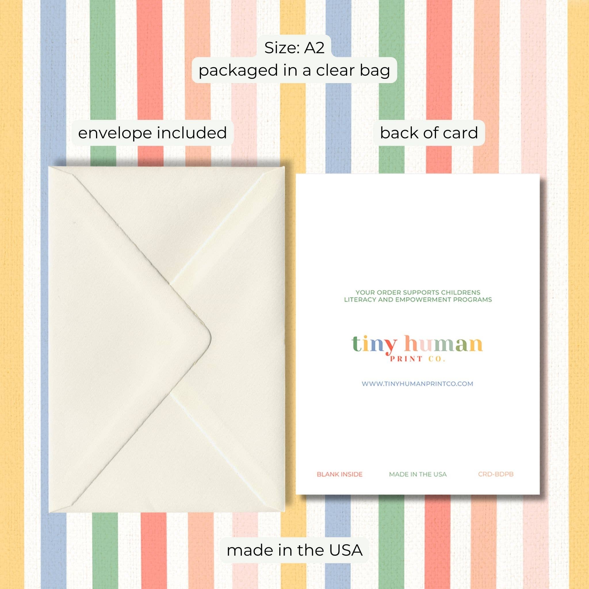 Tiny Human Print Co. – Engroshandel Fødselsdagskort – Børns fødselsdagskort pakke med 12 | Design af piger og drenge10