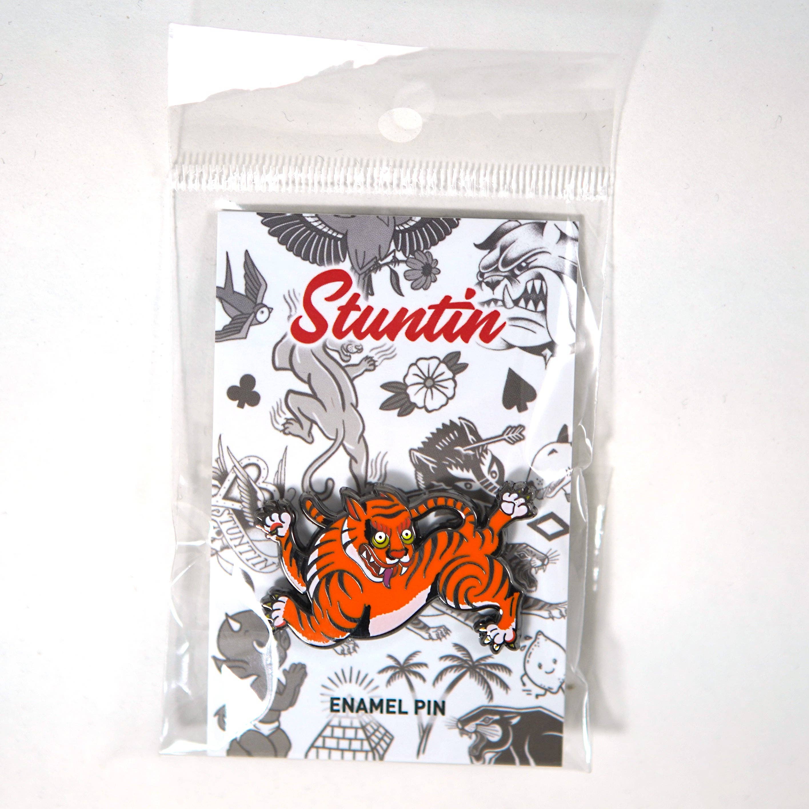 Stuntin Goods - Wholesale Lapel Pin/Button - Tiger Enamel Pin3