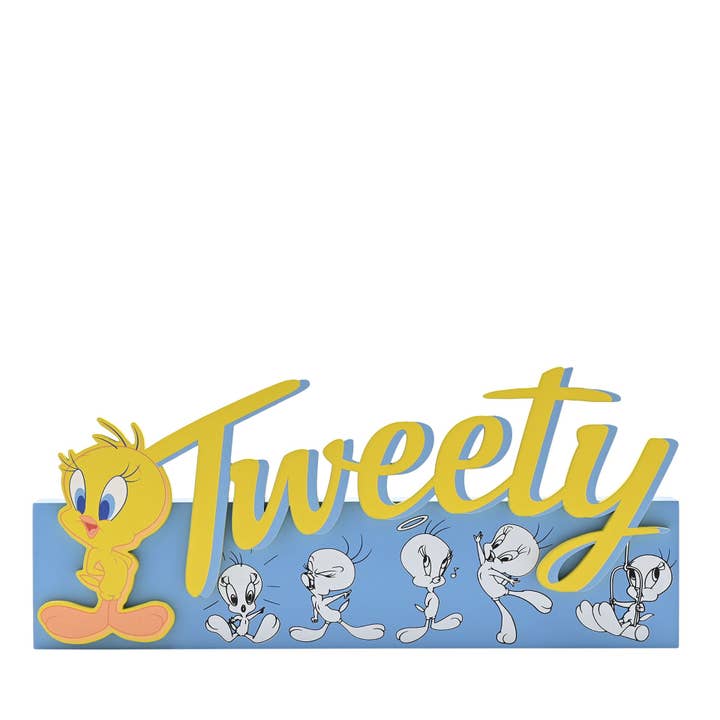 Warner Bros Looney Tunes Tweety Pie MDF Schouw Plaque - 28 x 13cm en andere Mdf figuren wholesale inkopen. Gratis retourzendingen en een 60-dagen netto betalingstermijn op Faire.com trends op Faire.