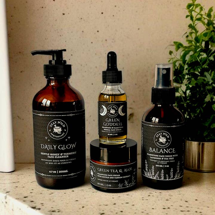 Stay Wild Apothecary - Wholesale Facial serum/concentrate - Green Goddess Clarifying Herbal Face Serum2