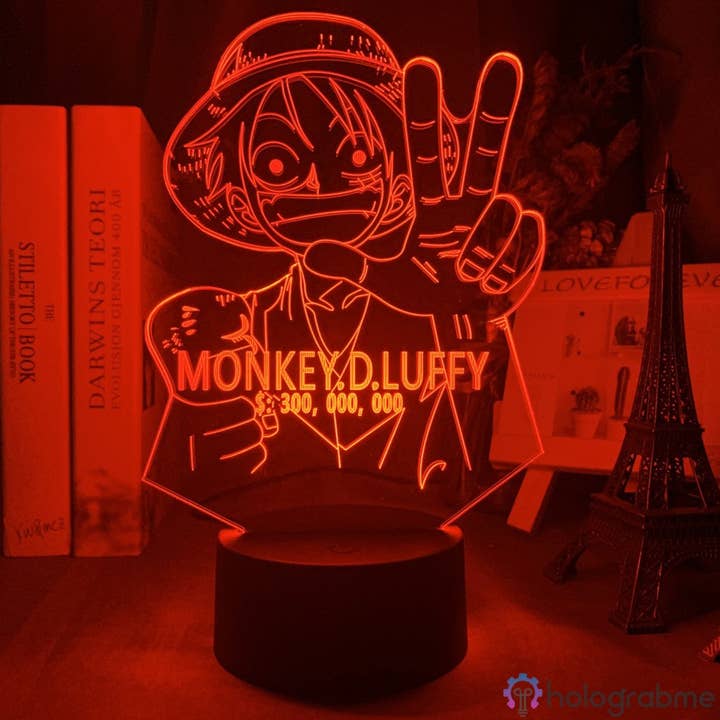 Holograbme - Wholesale Accent/Desk Lamp - One Piece Lamp Monkey D. Luffy Prime4