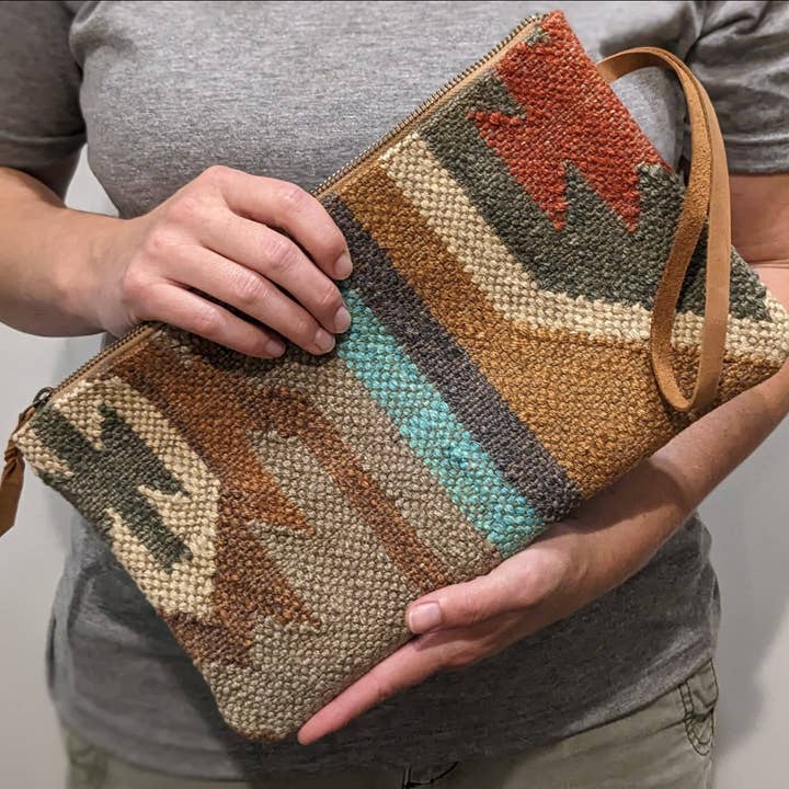 Dekko Trading - Wholesale Clutch Bag - Women's - Tribal Print Jute Clutch6