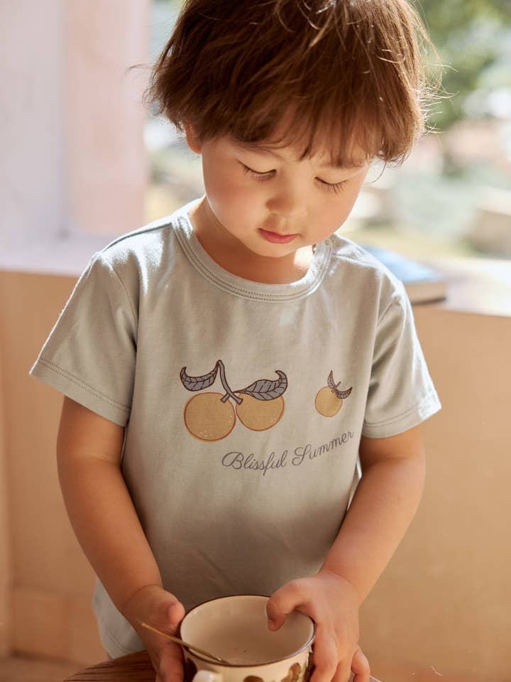 Norsu Organic – wholesale Screen-printed t-shirt – Kids – Toddler Organic Graphic T-shirt-Clementine1