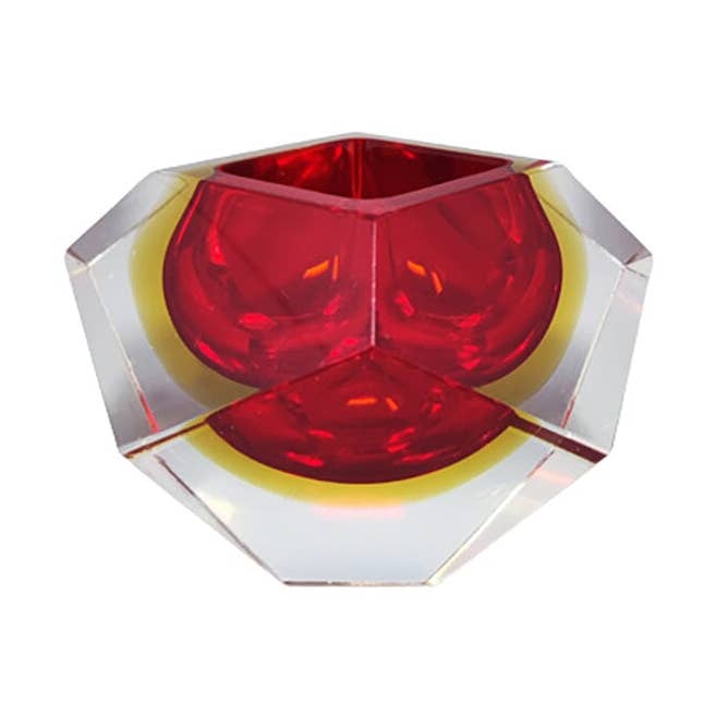 1960'erne Smuk Rød og Gul Askebæger eller Alt-i-en af Flavio for engroshandel hos MadInteriorArt