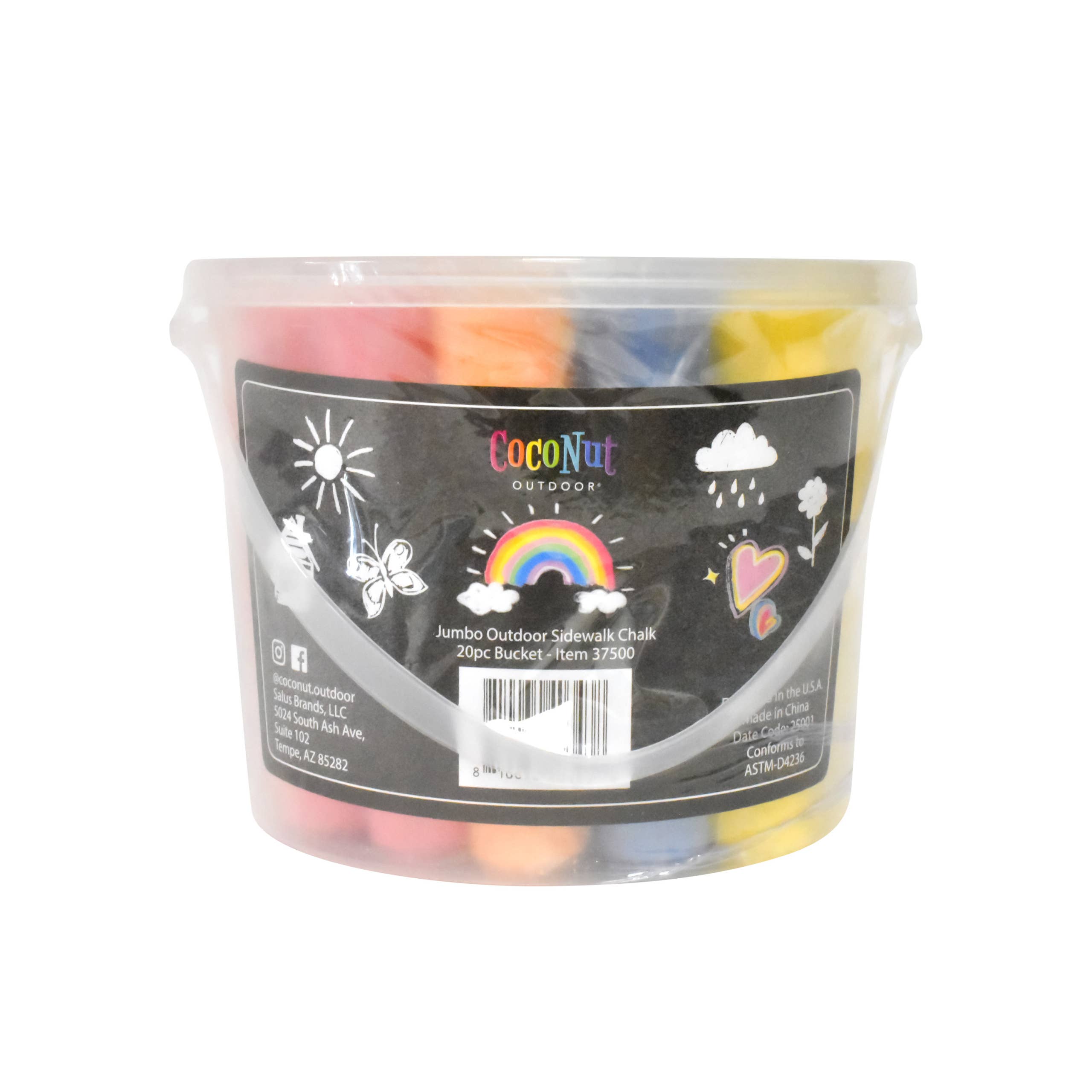 Coconut Outdoor - Venta al por mayor Tizas - Tiza Jumbo Outdoor Sidewalk, 20 unidades3