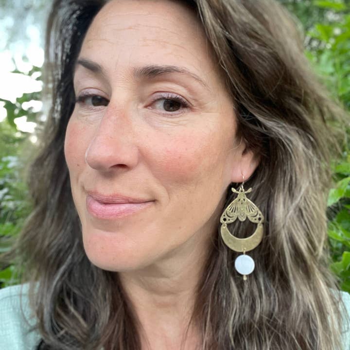 Fluff Hardware - Vendita all'ingrosso Orecchini pendenti - Orecchini Luna Moth2