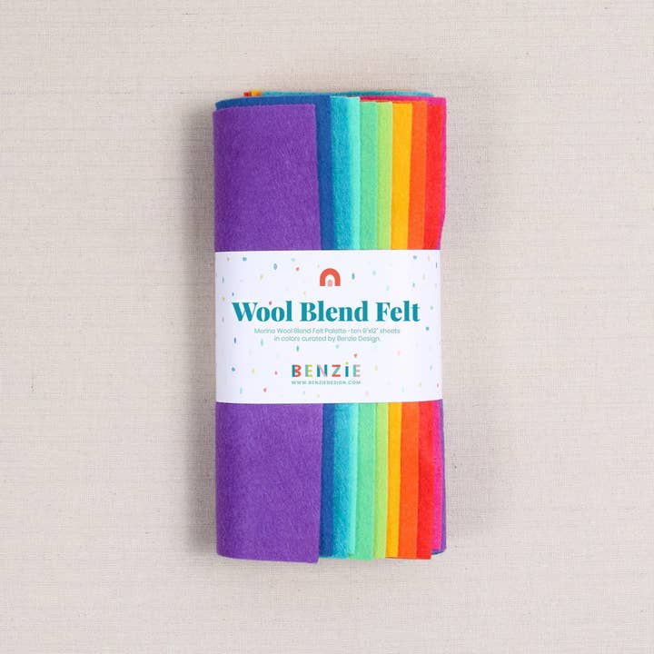 Benzie Design - Wholesale Craft Supplies - Wool Felt Sheets, Bright Side