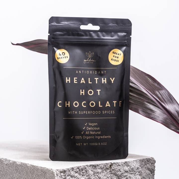 Golden Grind - Wholesale Hot Cocoa Mix/Kit - Healthy Hot Chocolate Blend0