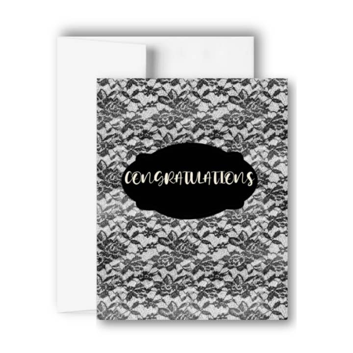 Grattis Bröllop hälsningskort för wholesale av Brandi Creations Design Studio