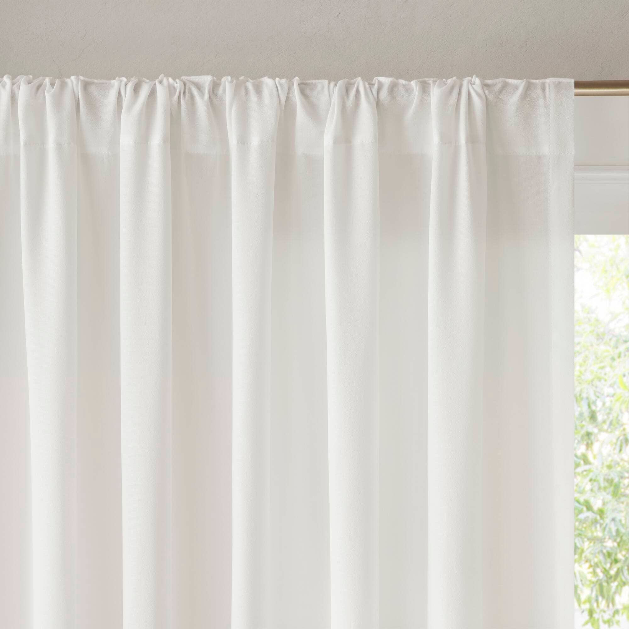 Olliix - Wholesale Curtain - Semi-Transparent White Light Filtering Privacy Curtain Pair19